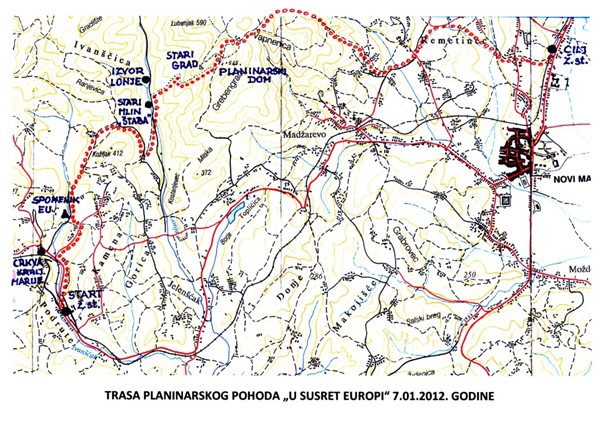 Trasa pohoda U susret Europi 2012.